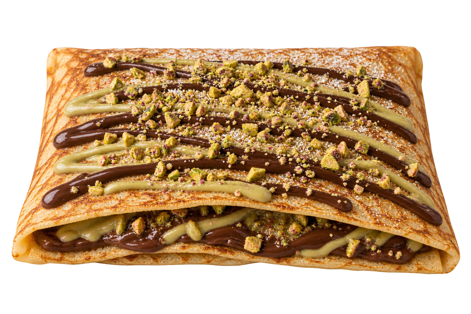 Pistachio choco Dubai crêpe